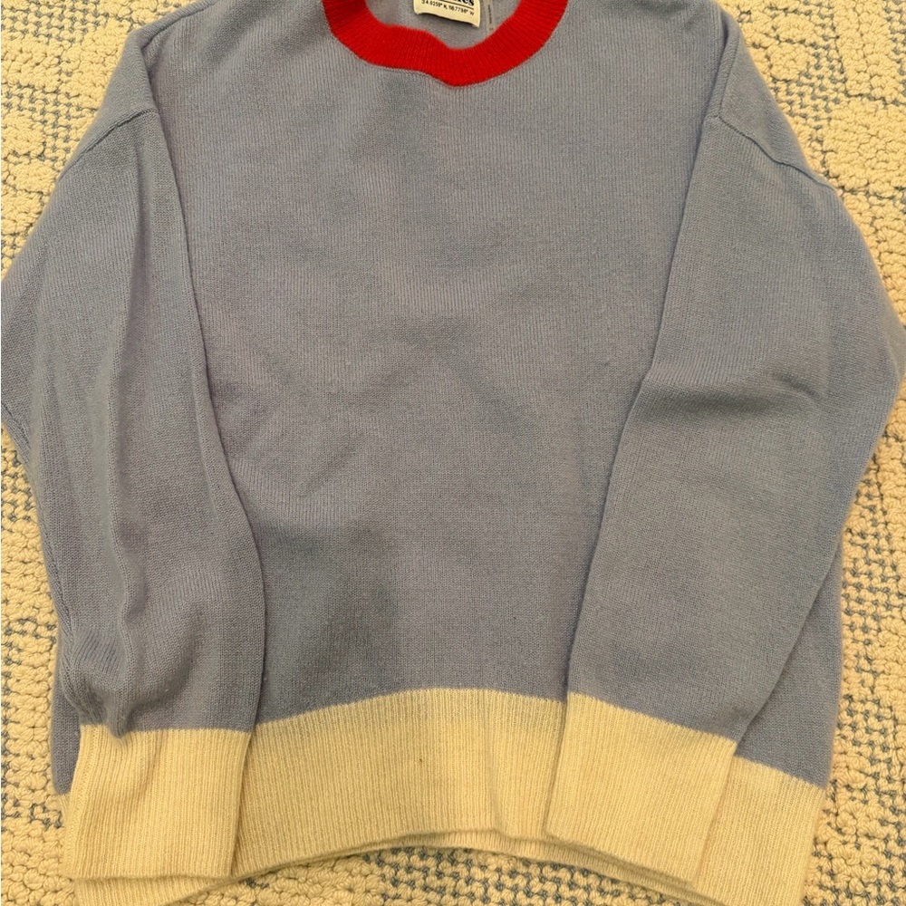 27 Miles blue cashmere sweater